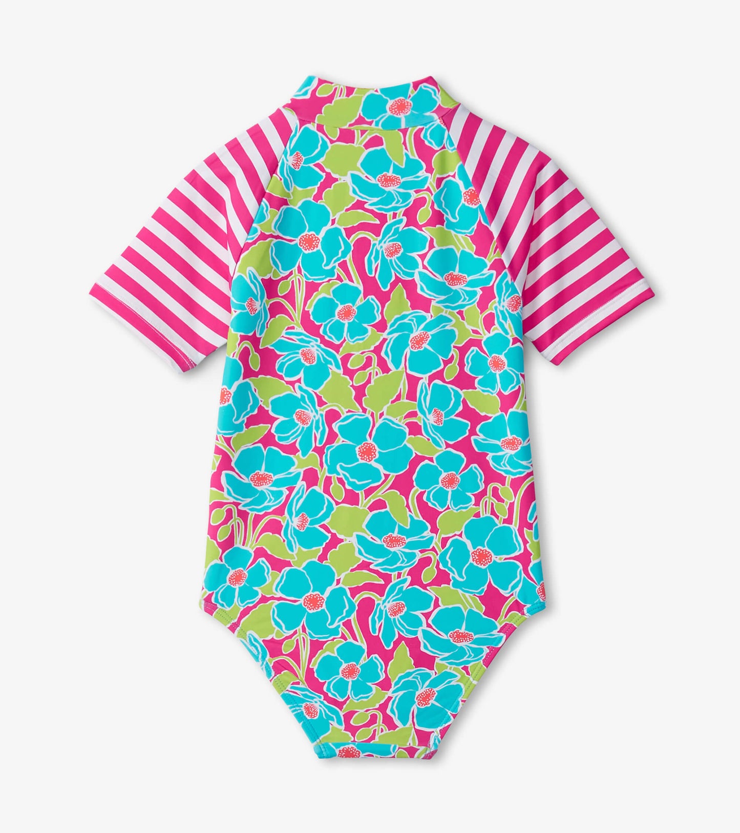 Girls Floating Poppies One-Piece Rashguard