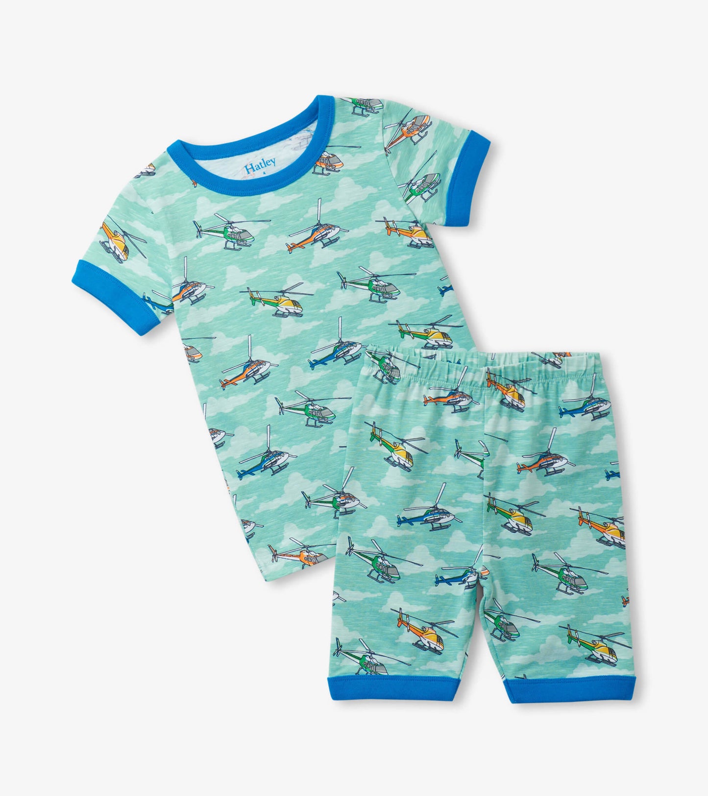 Boys Helicopters Short Pajama Set