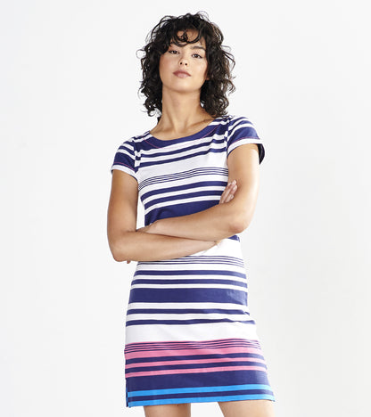 Nellie Dress - Shoreline Stripes