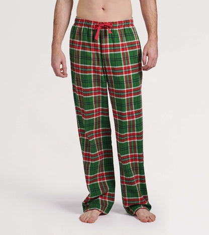 Men's Country Christmas Plaid Flannel Pajama Pants