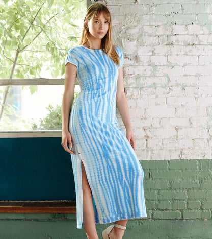 Blake Dress - Azure Tie Dye