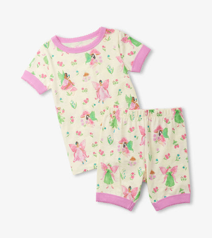 Girls Forest Fairies Short Pajama Set