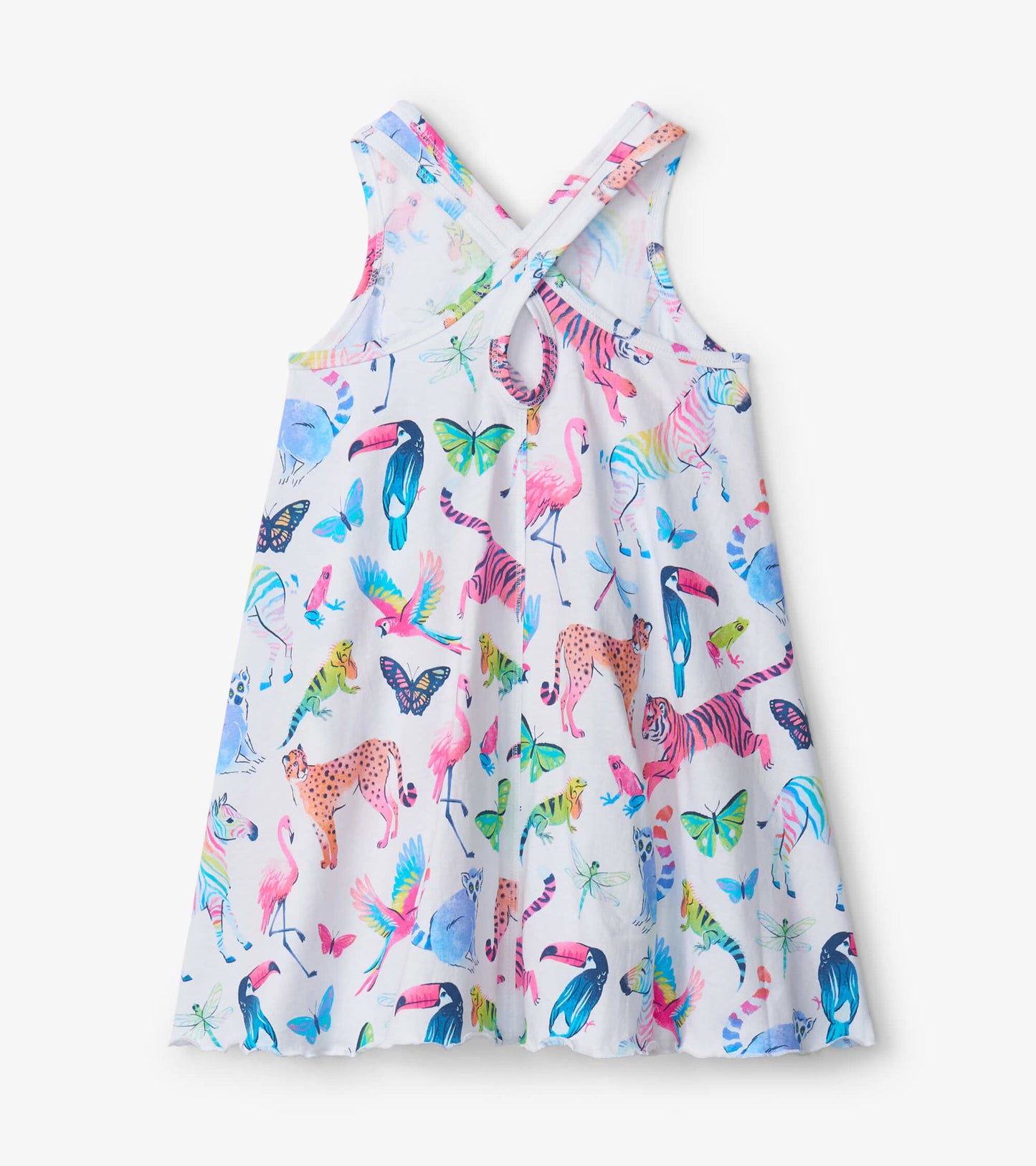 Watercolour Jungle Trapeze Dress