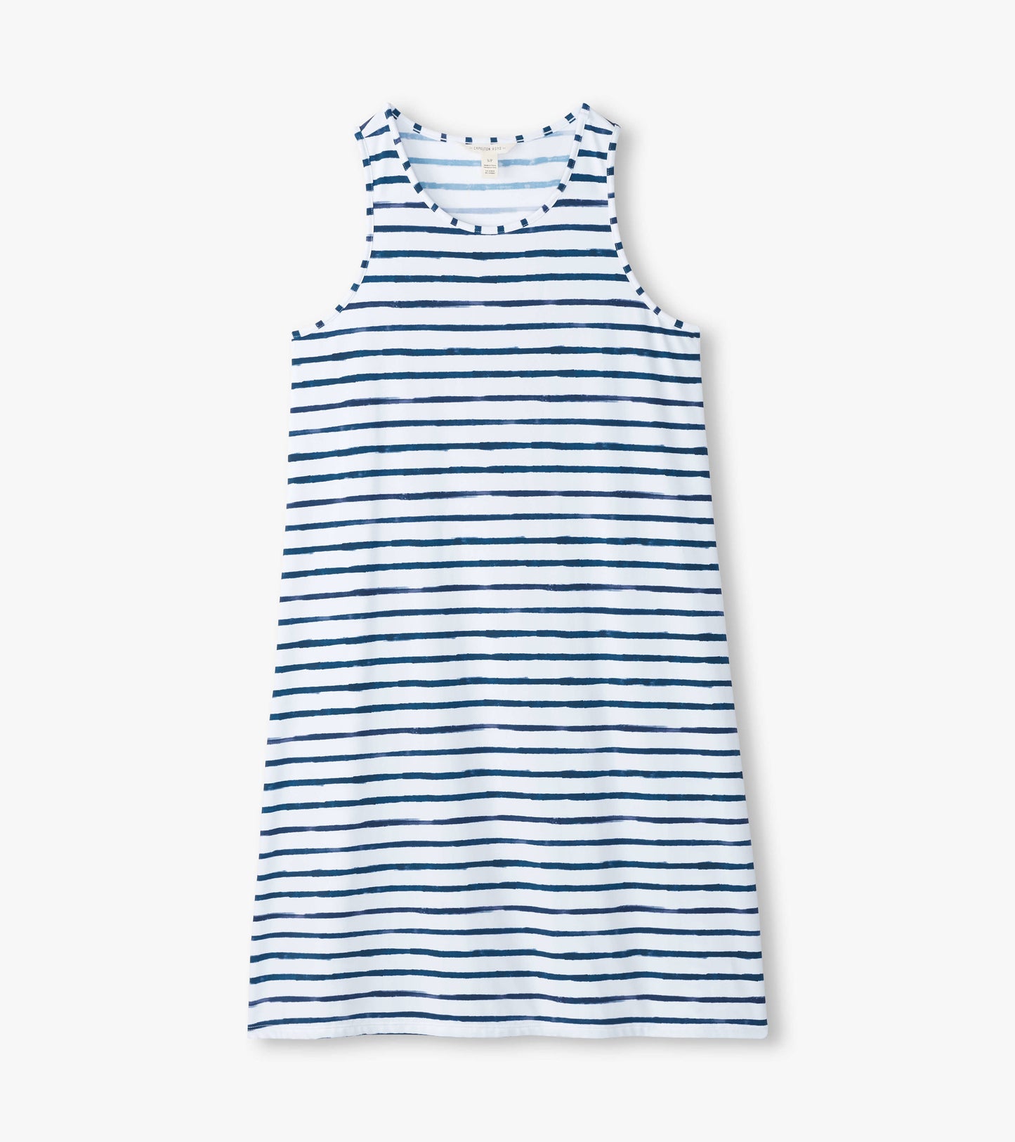 Women's Watercolor Stripes Summer Dress