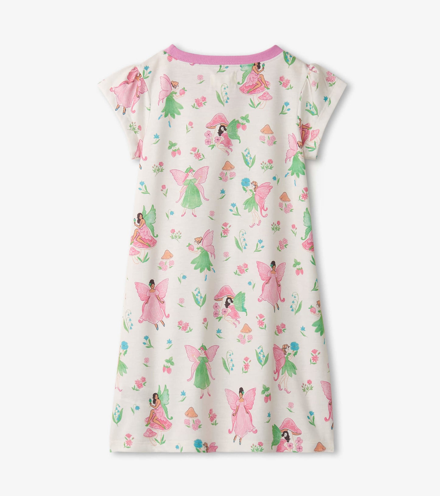 Girls Forest Fairies Short Sleeve Nightgown