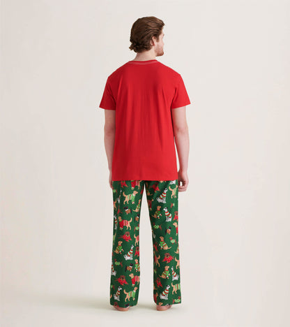 Woofing Christmas Men's Flannel Pajama Pants