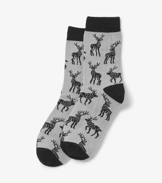 Kids Majestic Elk Crew Socks