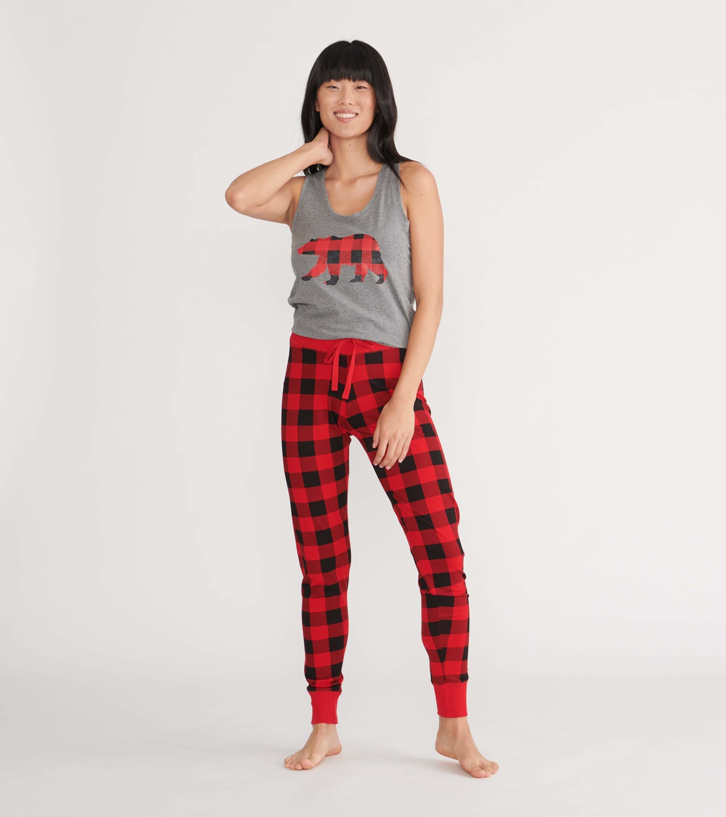 Buffalo Plaid Women's Sleep Leggings