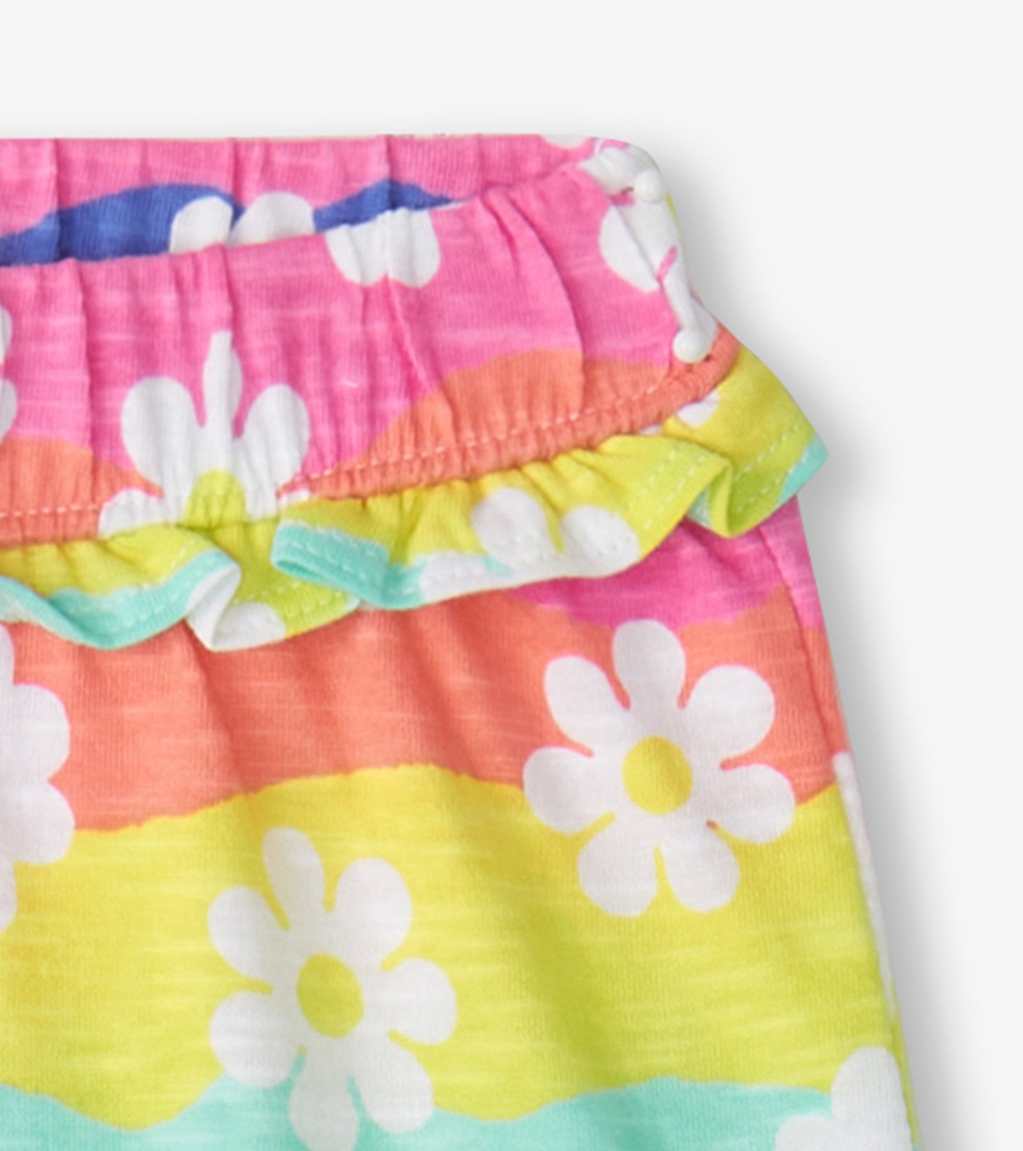 Baby & Toddler Girls Groovy Flowers Ruffle Shorts