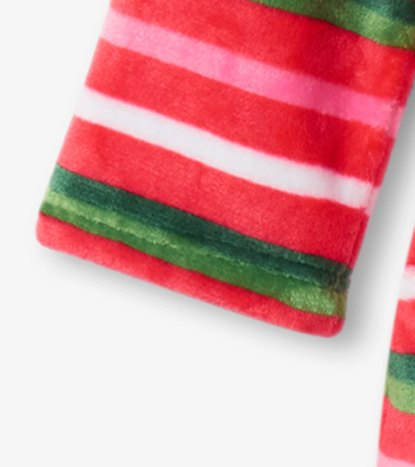 Candy Cane Stripes Kids Fleece Robe