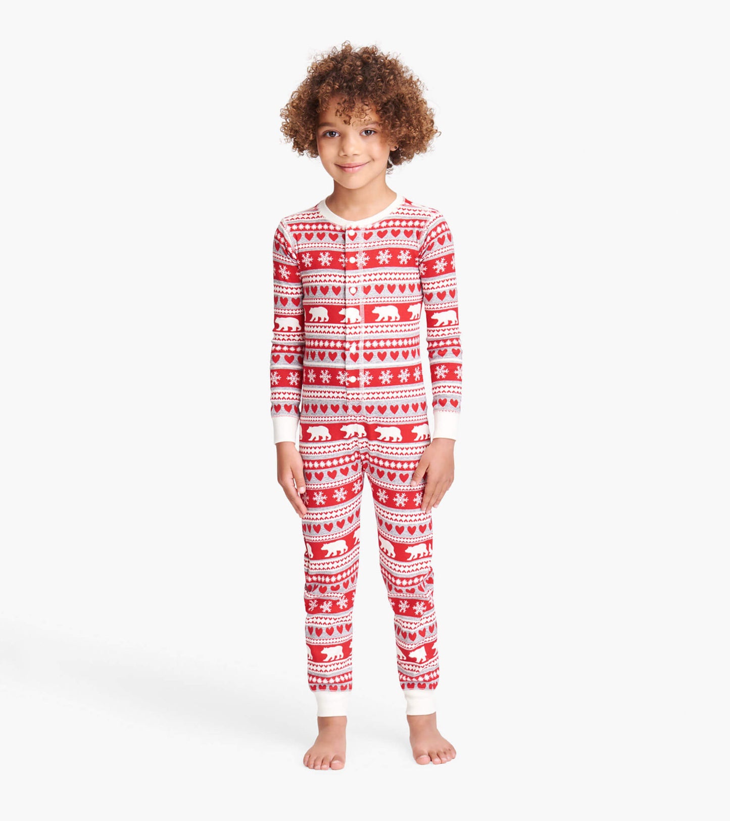 Fair Isle Bear Kids Onesie