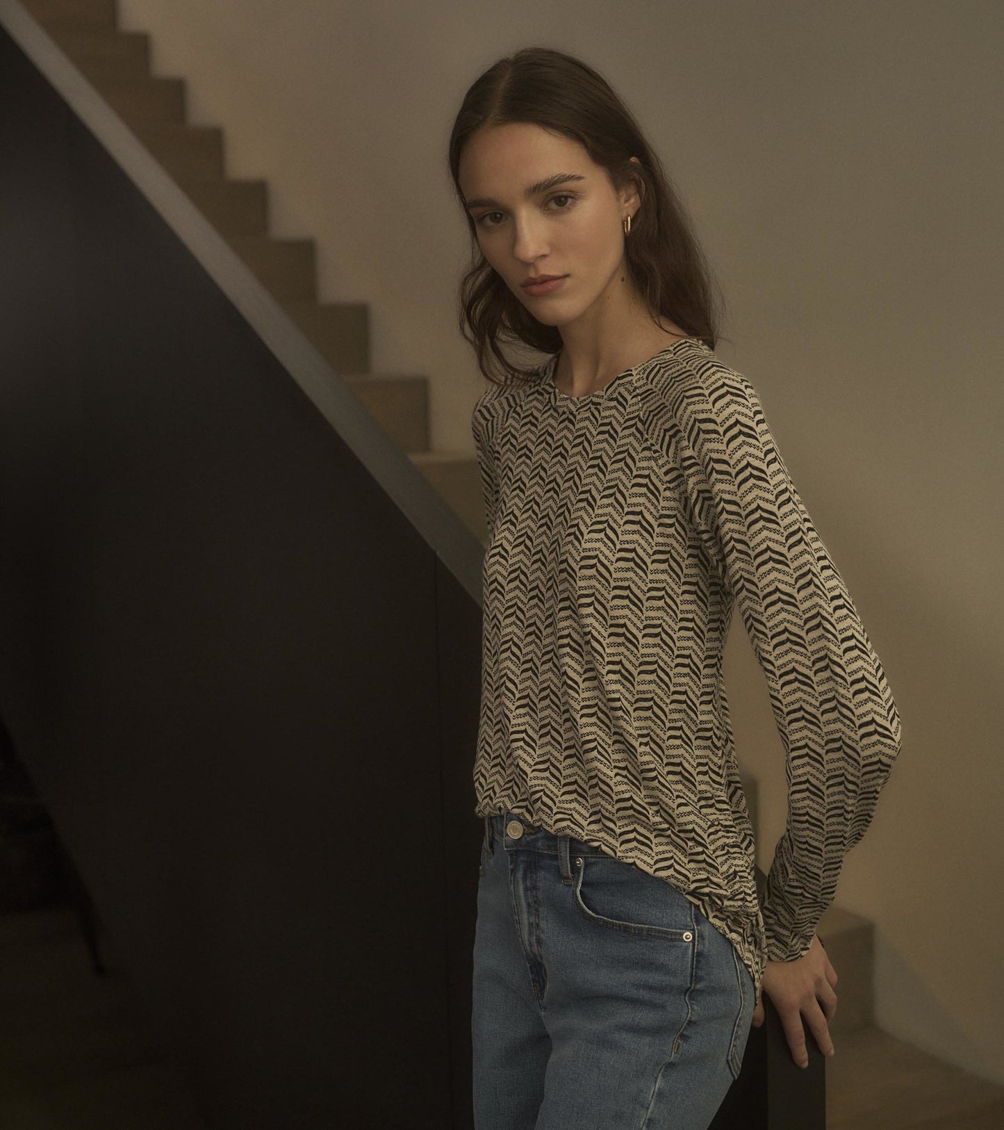 Chantel Pullover - Herringbone