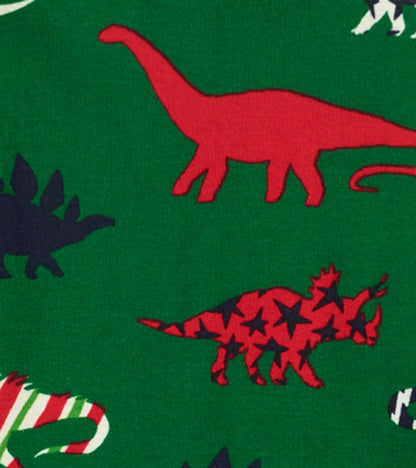 Christmas Dinosaurs Organic Cotton Kids Pajama Set