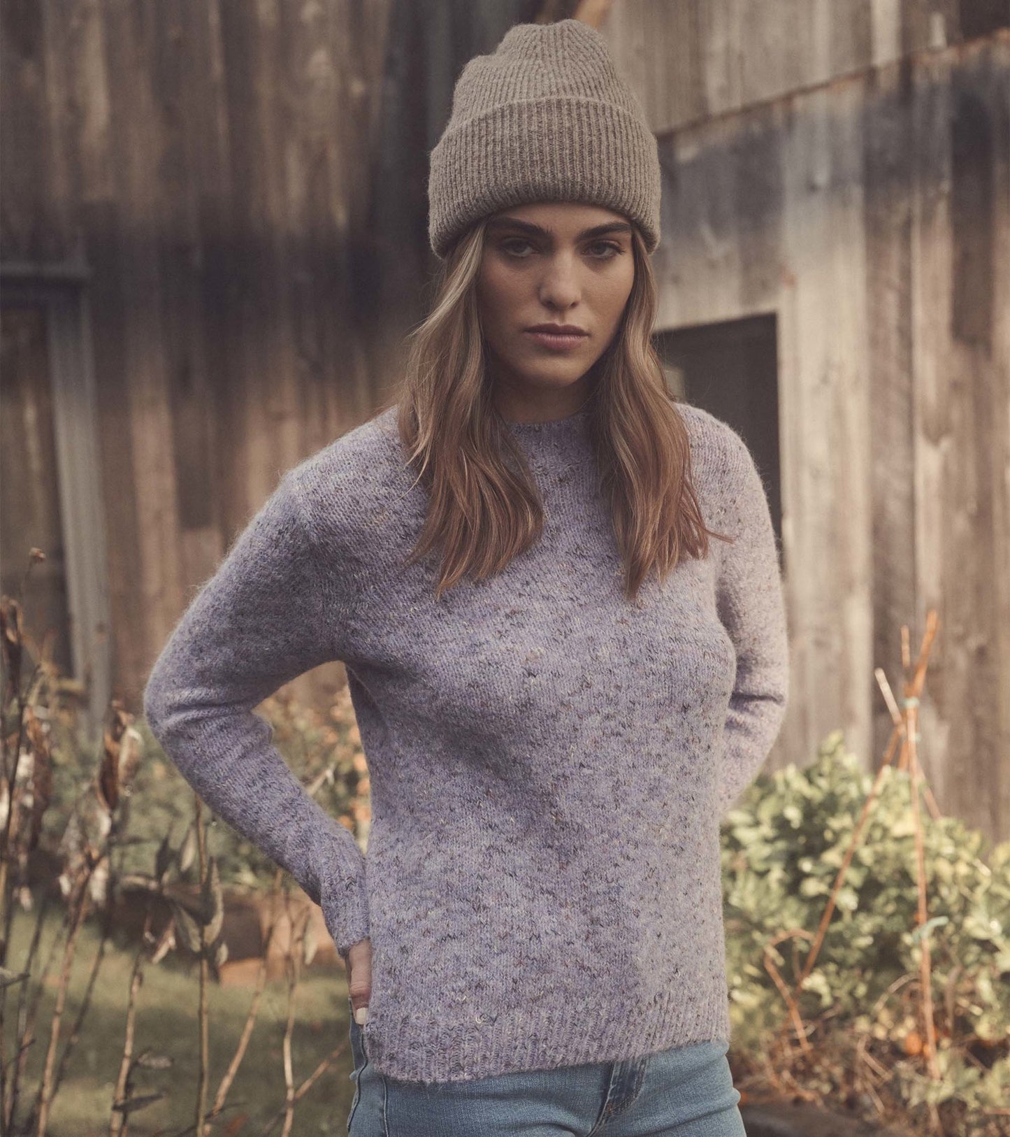 Everywhere Sweater - Smokey Purple