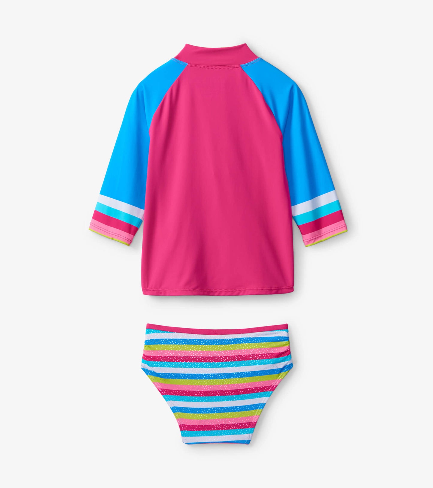 Rainbow Stripe Rashguard Set