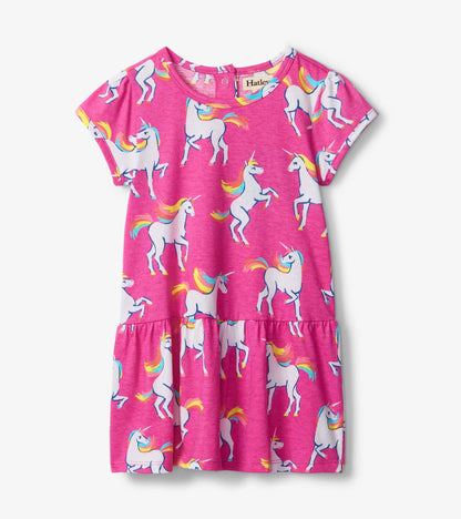 Unicorn Sky Dance Toddler Gathered Dress