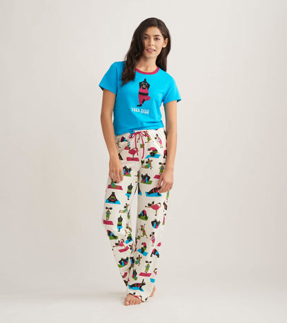 Yoga Bear Knit Women's Jersey Pajama Pants