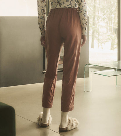 Jaime Ankle Pants - Brown