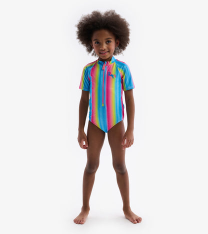 Jelly Bean Rainbow Rashguard One Piece