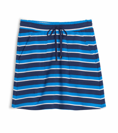 Christine Skirt - Deep Water Stripes