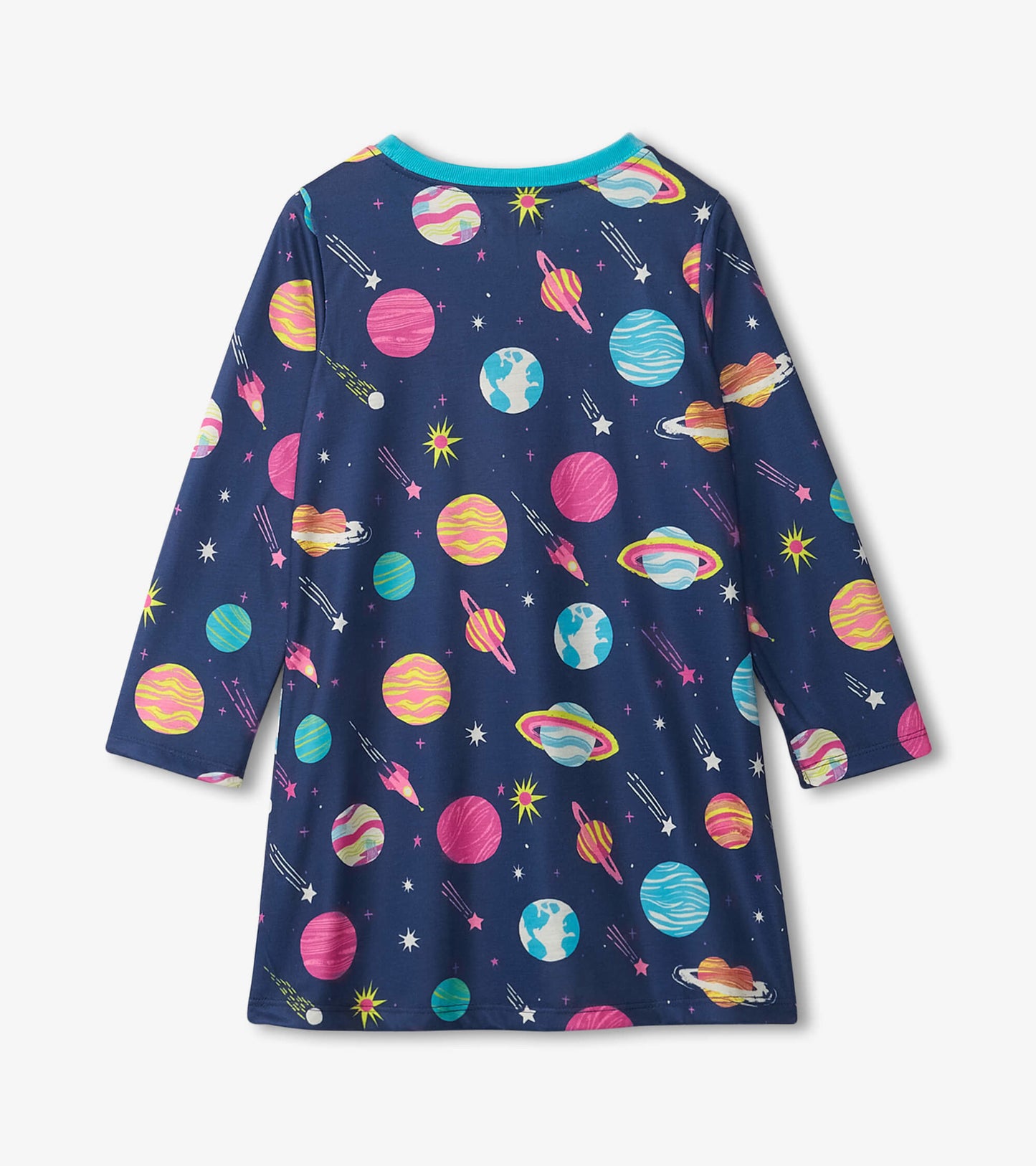 Interstellar Long Sleeve Girls Nightgown