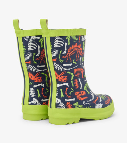 Dino Fossils Matte Rain Boots