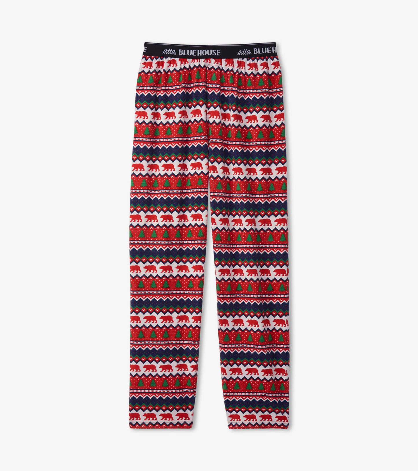 Men's Fair Isle Bear Jersey Pajama Pants