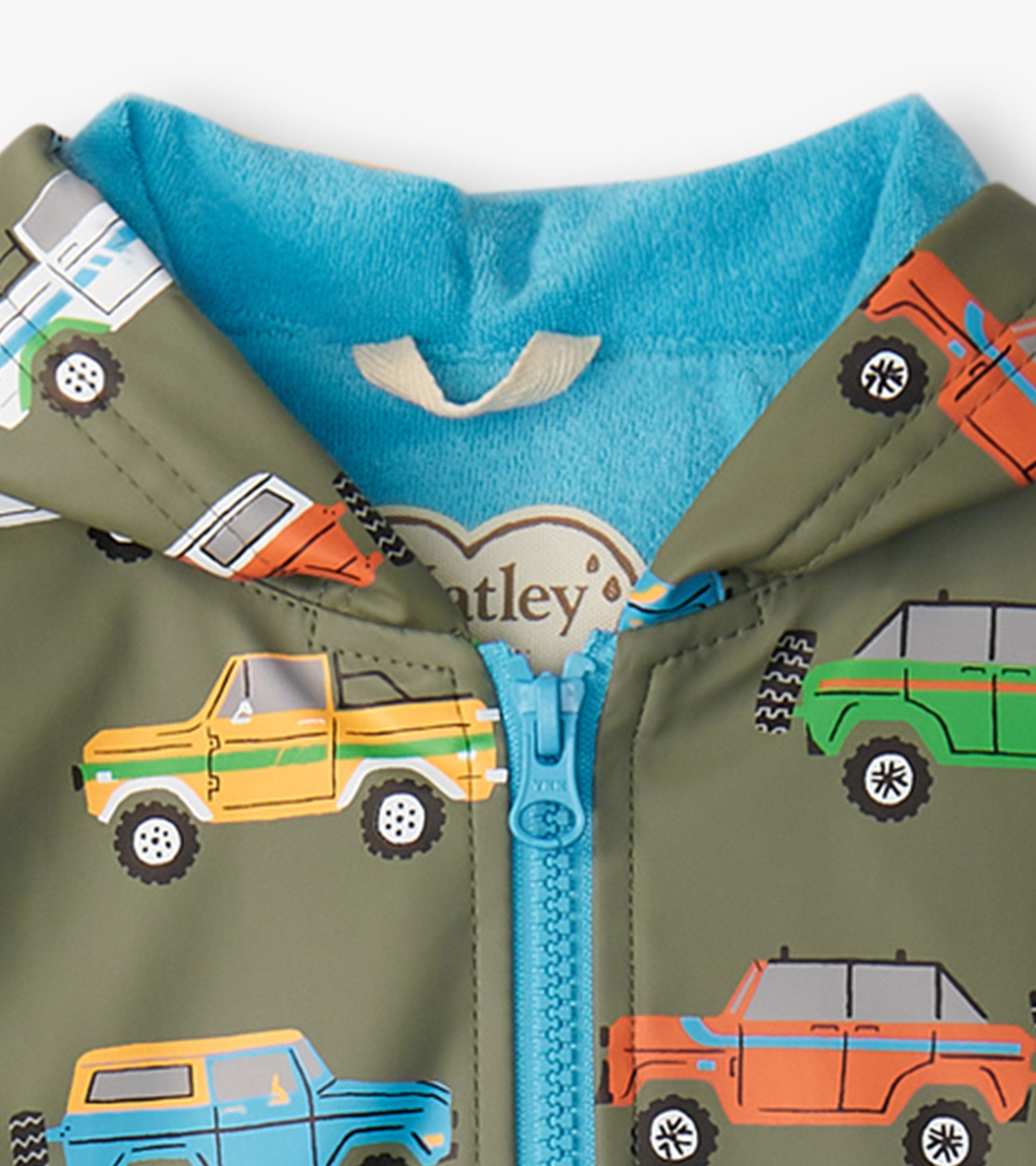 Boys Off-Roading Zip-Up Raincoat