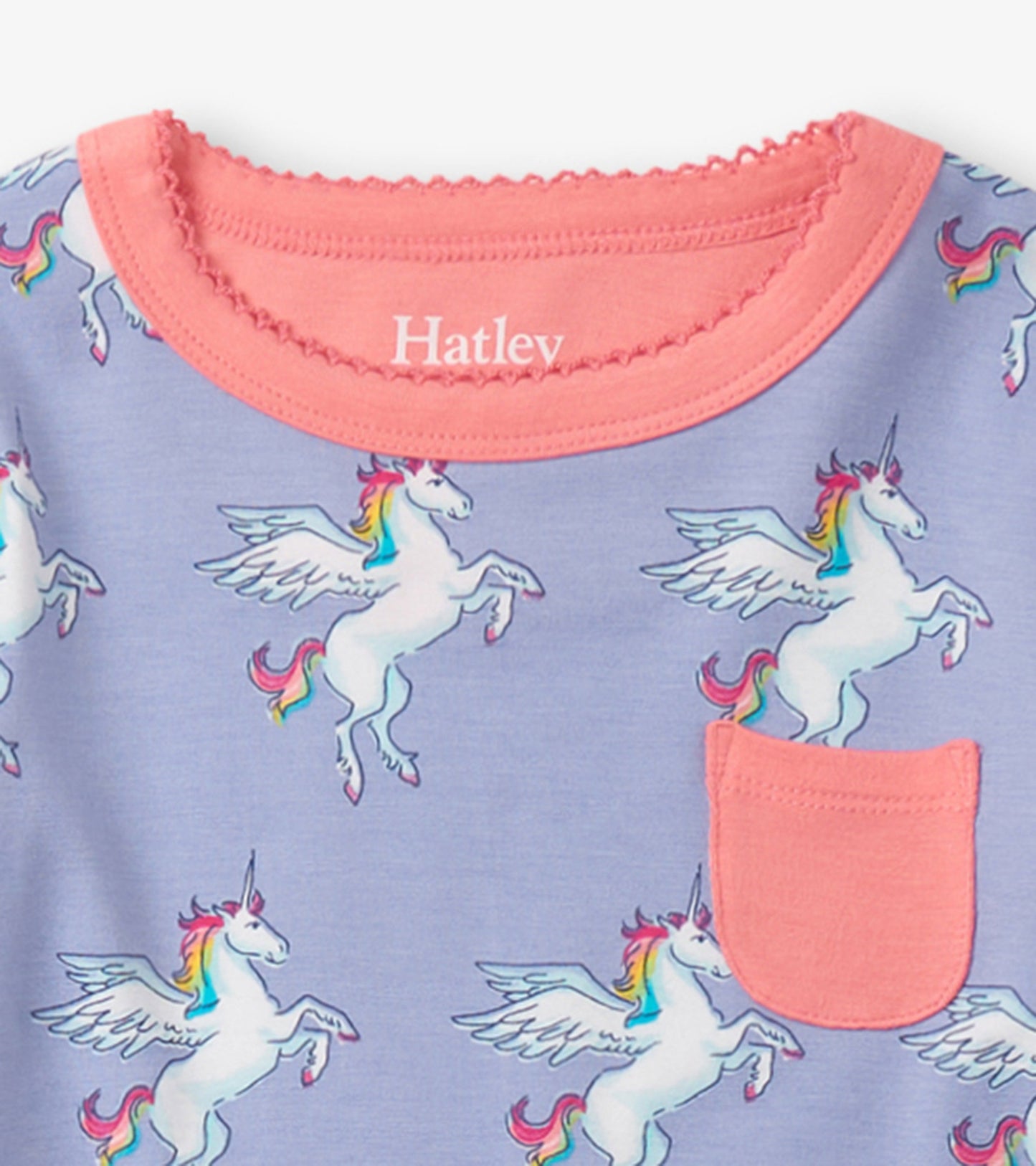 Girls Rainbow Unicorn Bamboo Pajama Set