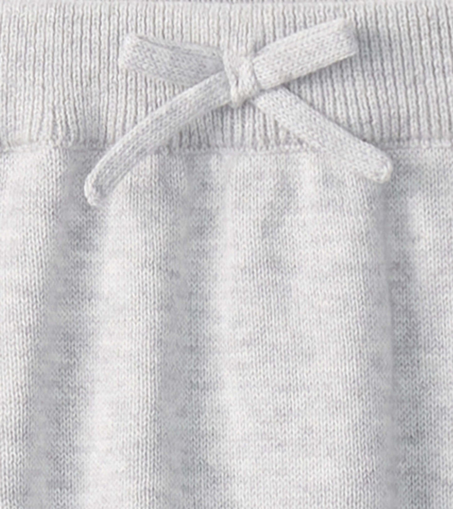 Baby Grey Melange Pull On Sweater Pants