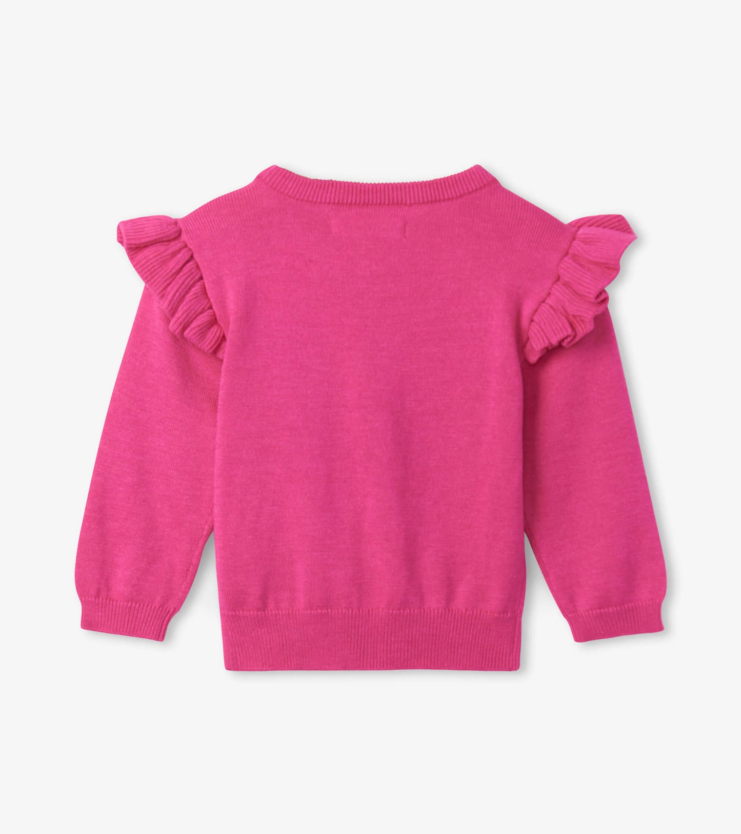 Stripy Butterfly Baby Ruffle Sleeve Sweater