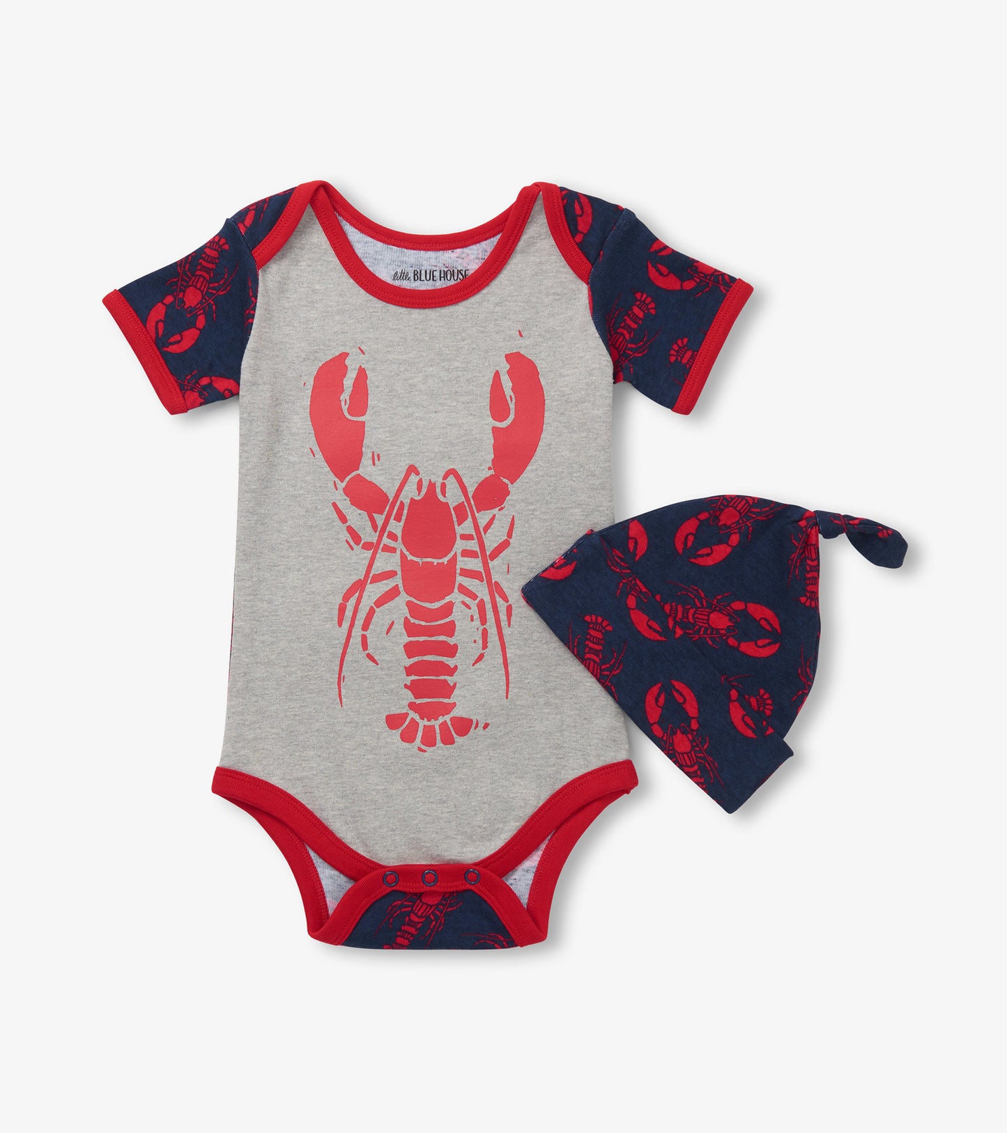 Lobster Baby Bodysuit & Hat