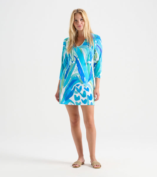 Women's Painted Pineapple Seaside Beach Dress