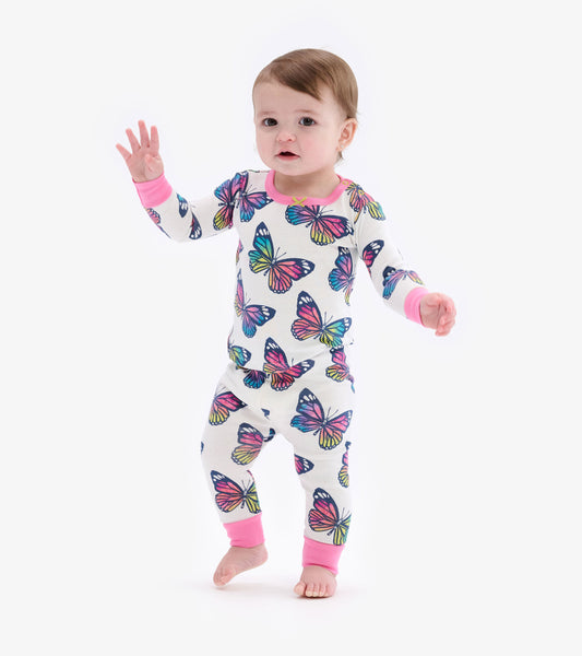 Spring Sky Butterfly Baby Pajama Set