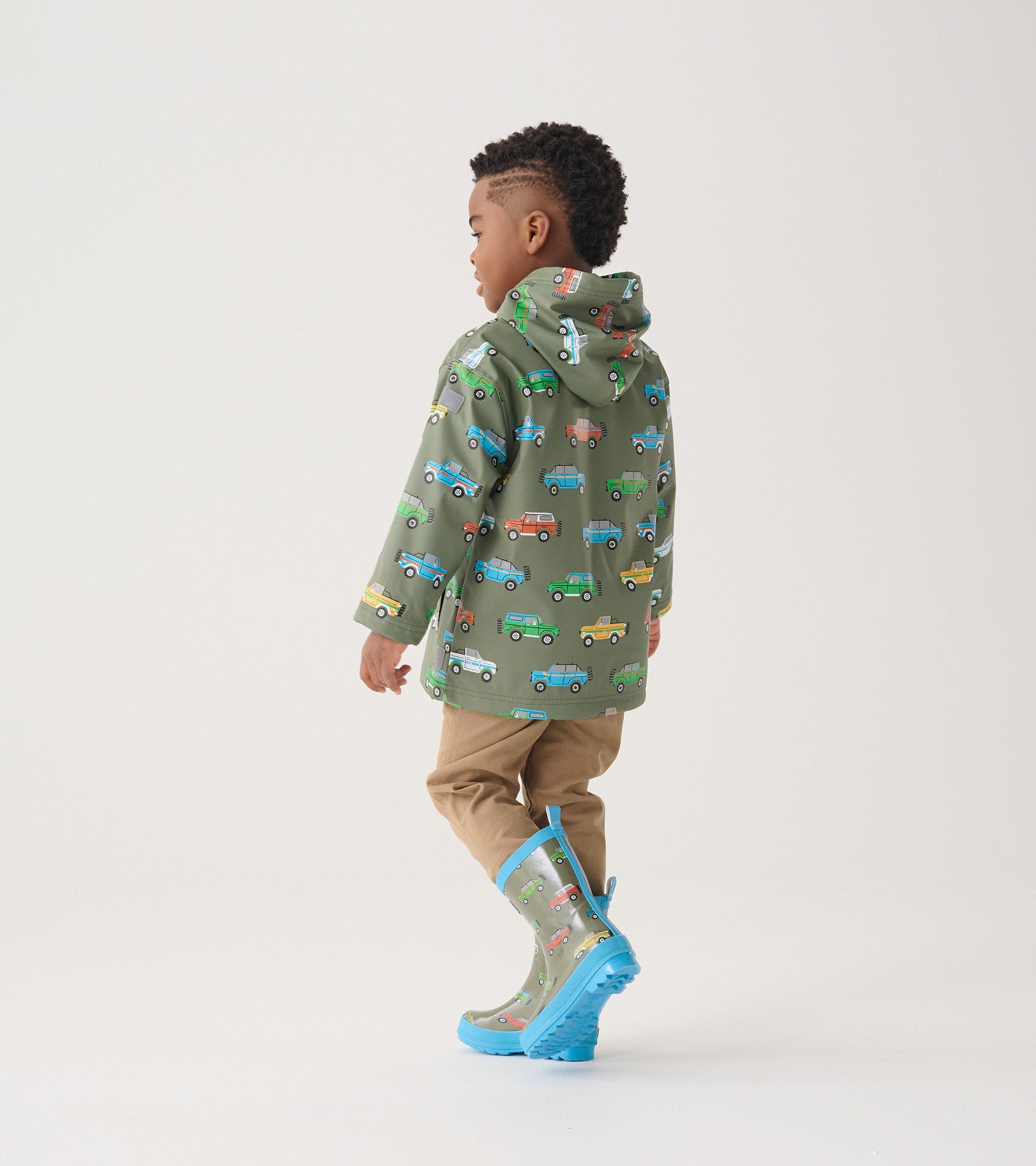 Boys Off-Roading Zip-Up Raincoat