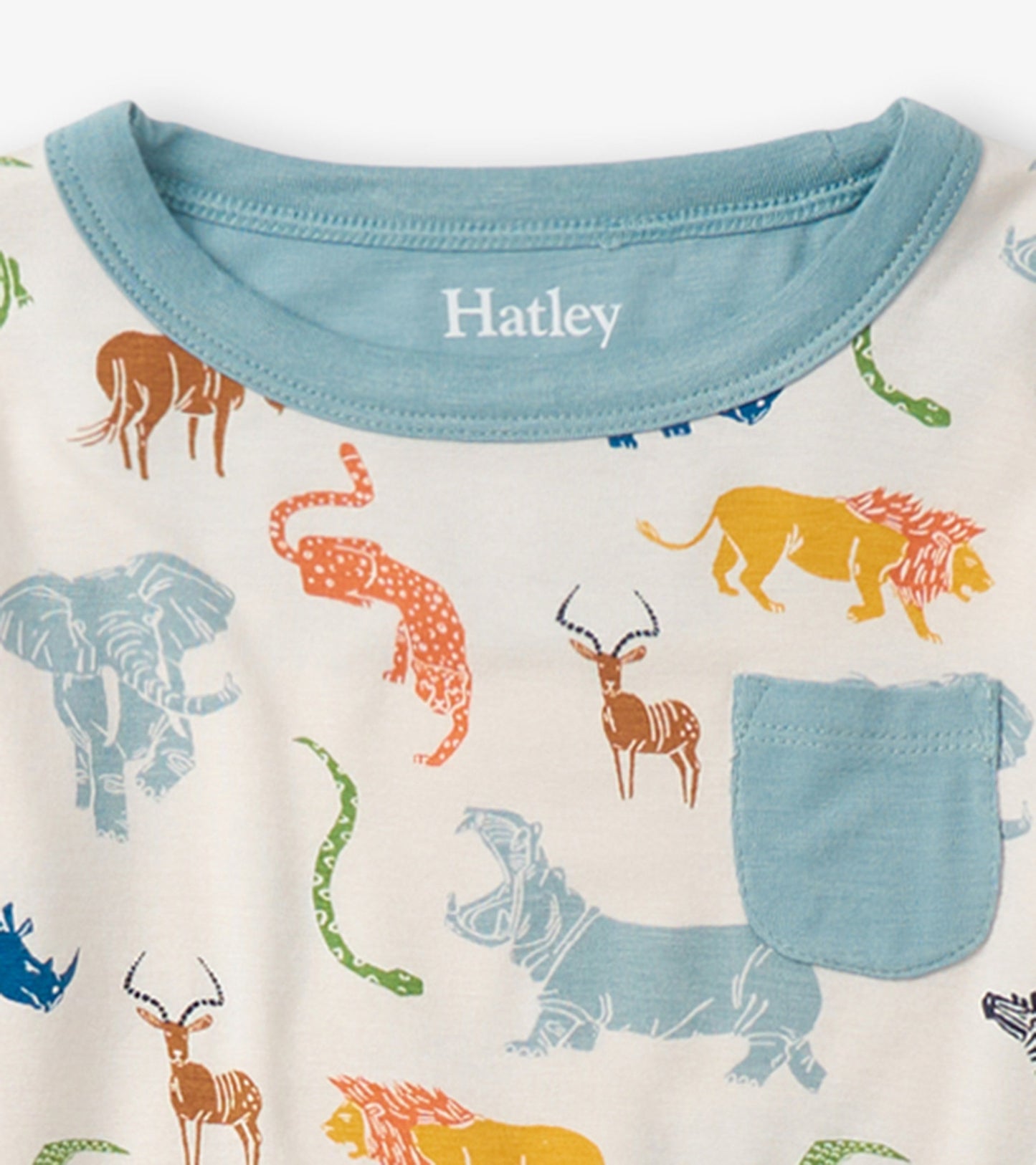 Boys Scratchy Safari Bamboo Pajama Set