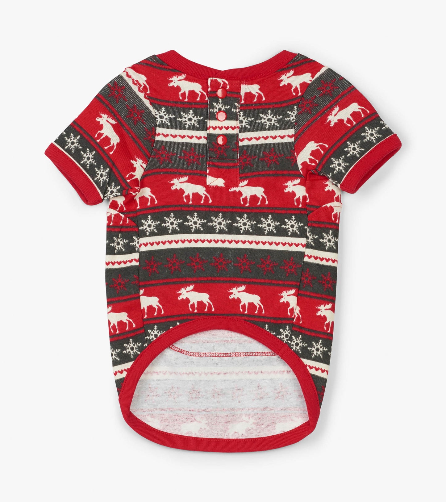 Fair Isle Moose Dog Pajama