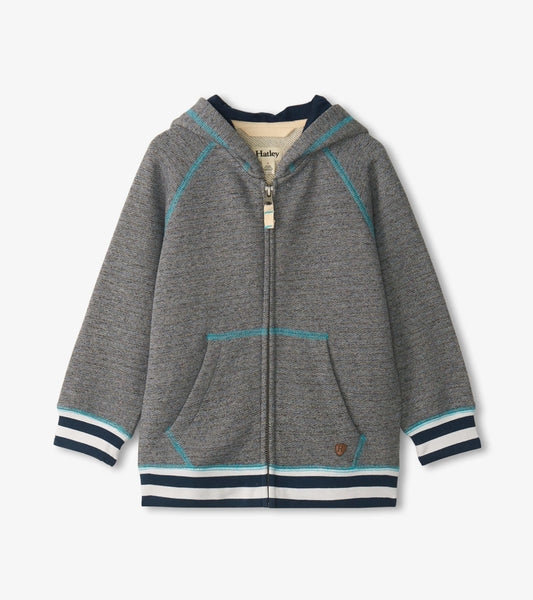 Boys Blue Flame Zip-Up Hoodie