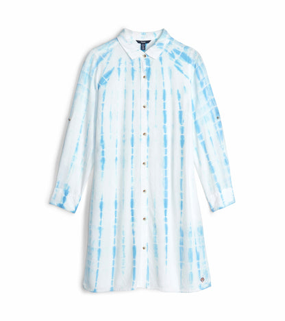 Cara Shirt Dress - Tie Dye Stripes