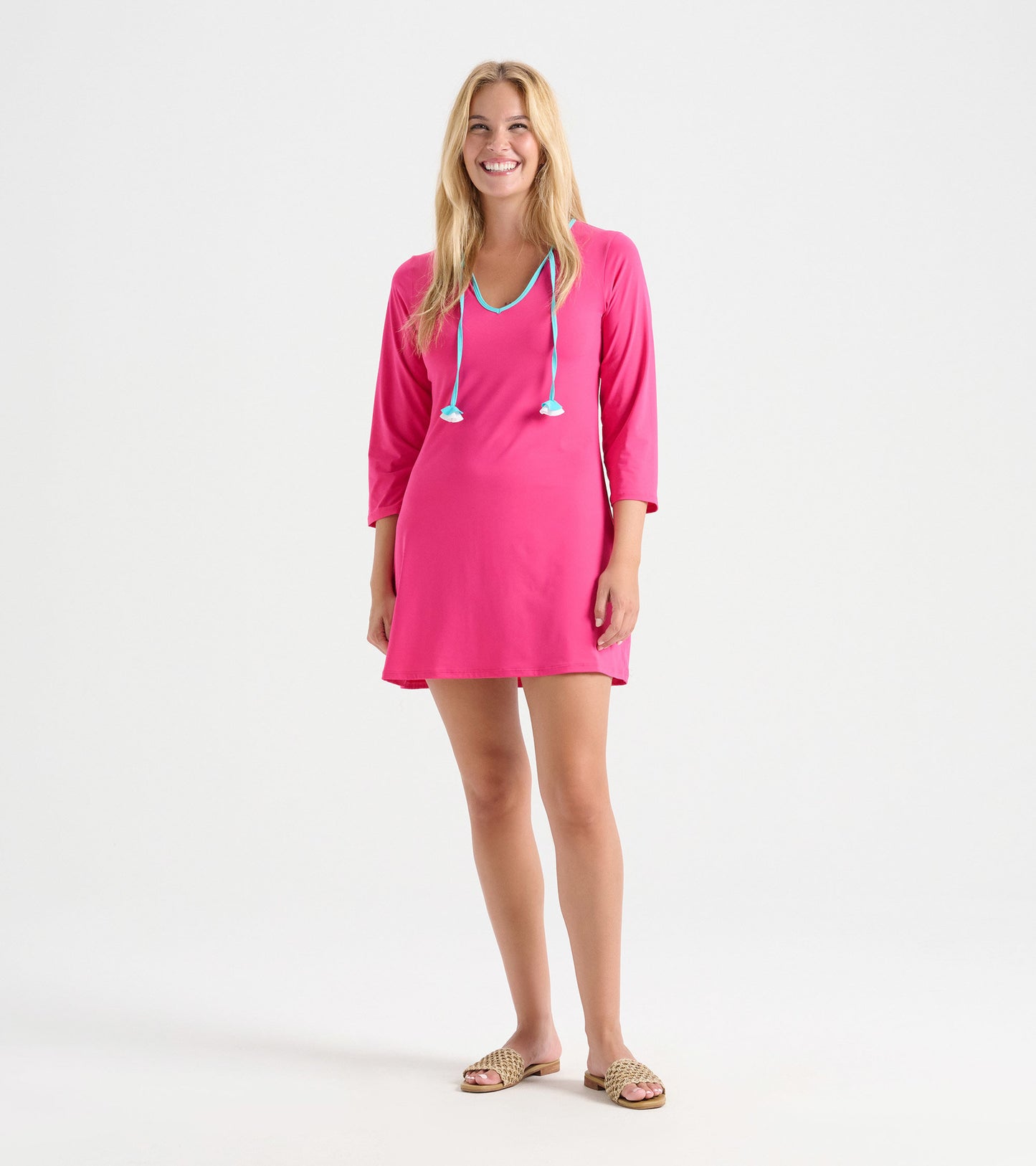 Women's Raspberry Sorbet Seaside Beach Dress