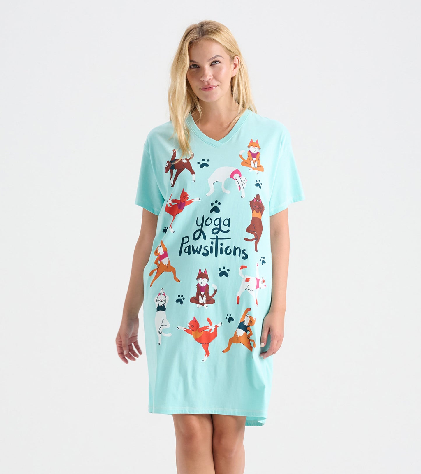 Yoga Pawsitions Women's Sleepshirt