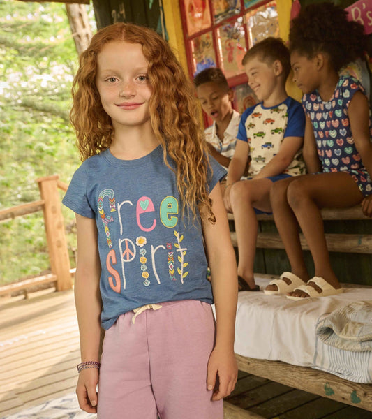 Girls Free Spirit Graphic Tee