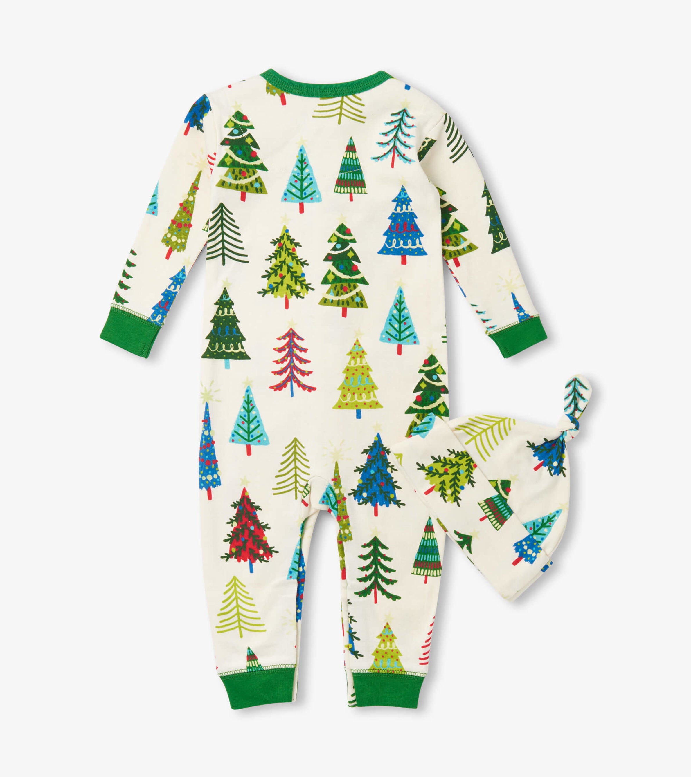 Baby Christmas Trees Sleeper & Hat