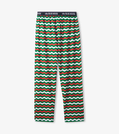 Men's Christmas Zig-Zag Jersey Pajama Pants