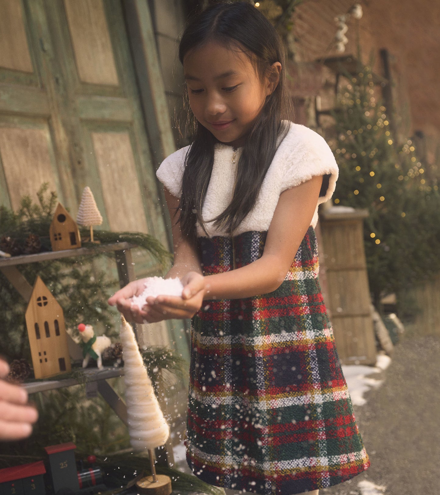 Girls Holiday Plaid Dress