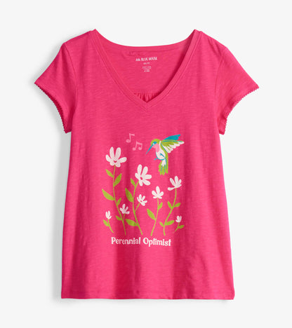 Hummingbird Women's V-Neck Tee