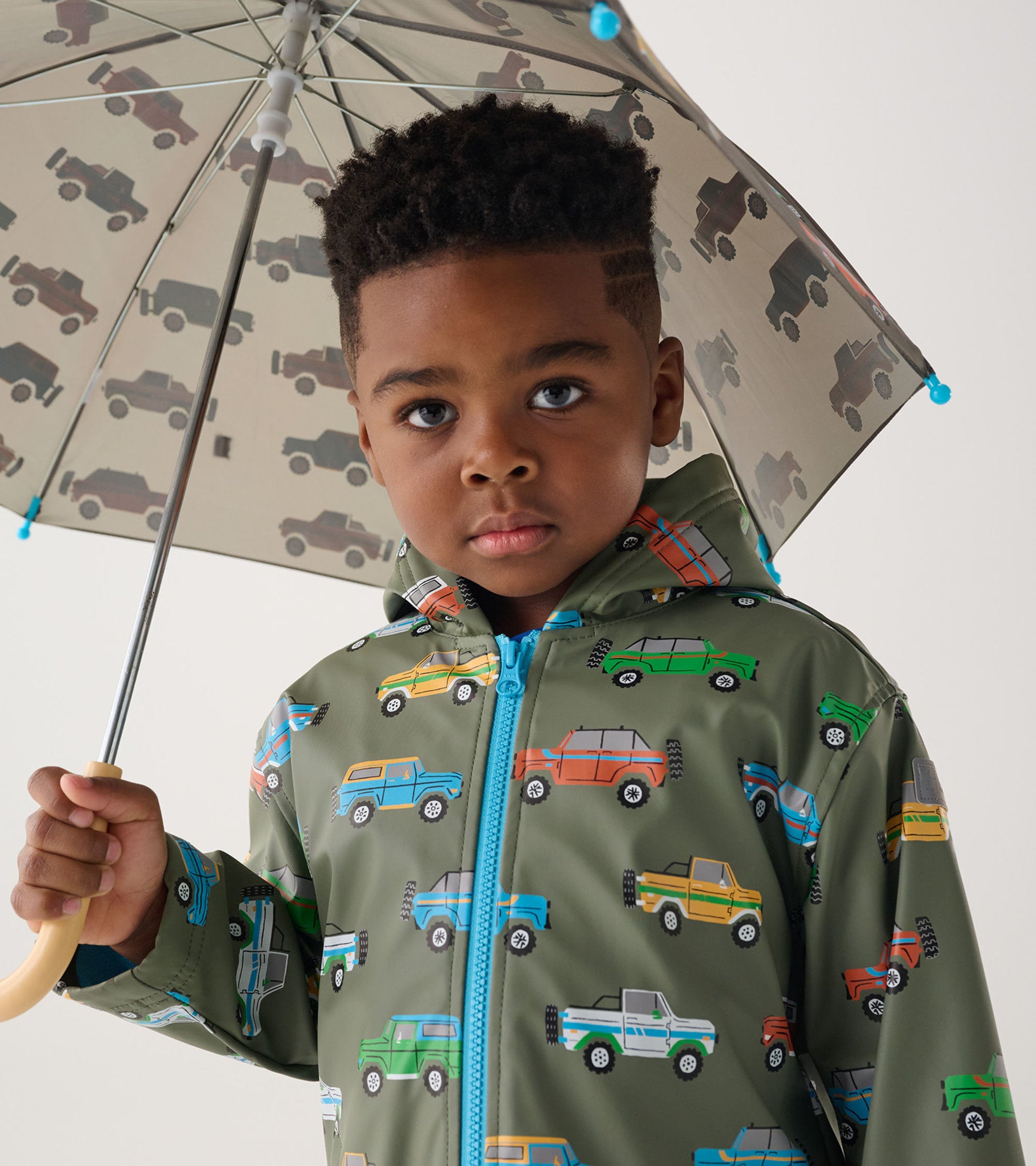 Boys Off-Roading Zip-Up Raincoat