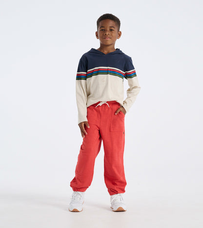 Boys Mountain Red Cozy Pants