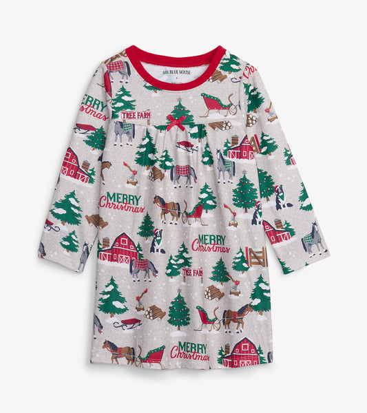 Country Christmas Kids Nightdress