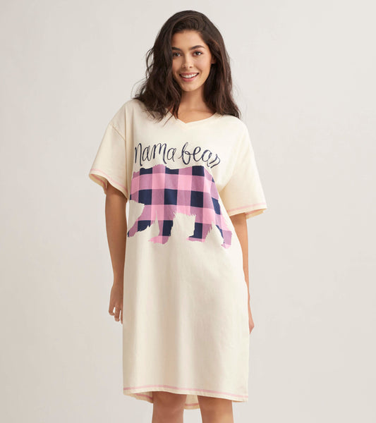 Mama Bear Plaid Women's Sleepshirt